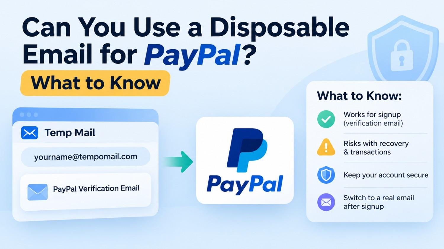 Can You Use a Disposable Email for PayPal? What to Know