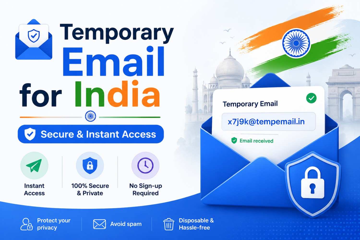 Generate a Temporary Email for India | Secure & Instant Access